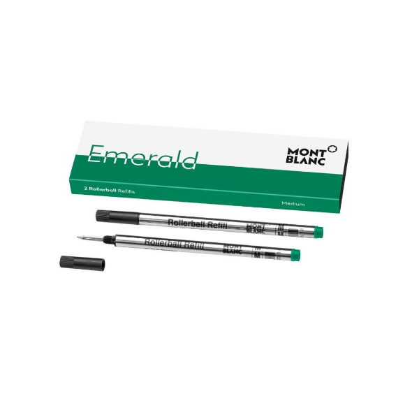 Montblanc 2 Rollerball Refills (M) Emerald Green - Shams Shopping Centre Mont Blanc  