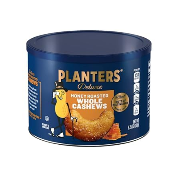 Planters Deluxe Honey Roasted Whole Cashews 8.25OZ (233g) - Shams Shopping Centre Planters  