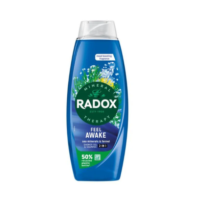 Radox Feel Awake Sea Mineral & Fennel 2In1 Bath Soak 675ml - Shams Shopping Centre Radox  