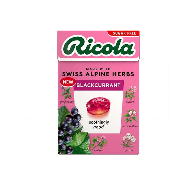 Ricola Blackcurrant Sugar Herbal Sweets 45g