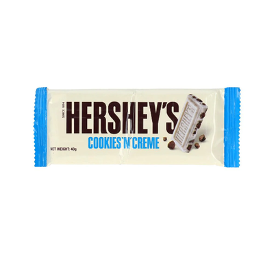 Hersheys Cookie n Cream White Chocolate Bar 40g - Shams Shopping Centre Hersheys  