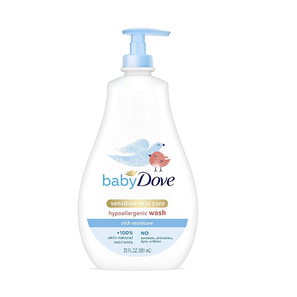 Dove Baby Tip To Toe Wash Rich Moisture 591ml - Shams Shopping Centre Dove  