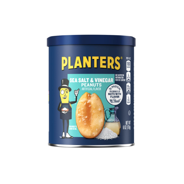 Planters Sea Salt & Vinegar Peanuts 6OZ (170g) - Shams Shopping Centre Planters  