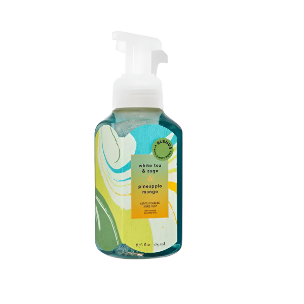 BBW White Tea & Sage & Pineapple Mango Gentle Foaming Hand Soap 259ml - Shams Shopping Centre Bath & Body Works  