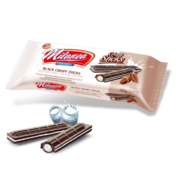 Lumar Milanea Black Cocoa Stock Waffers 150g - Shams Shopping Centre Lumar  