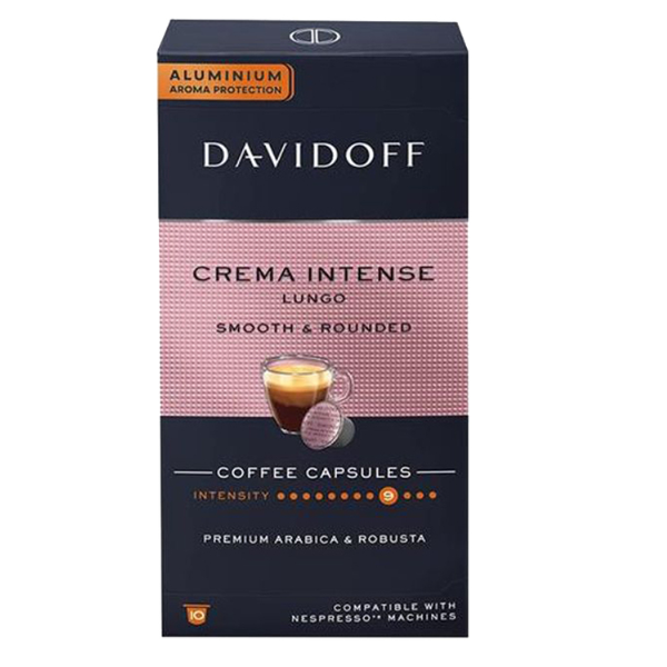 Davidoff Crema Intense Lungo Intensity 9 Coffee Capsules 55g