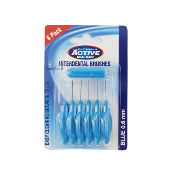 Beauty Formulas Interdental Brushes Blue 0.6mm - Shams Shopping Centre Beauty Formulas  