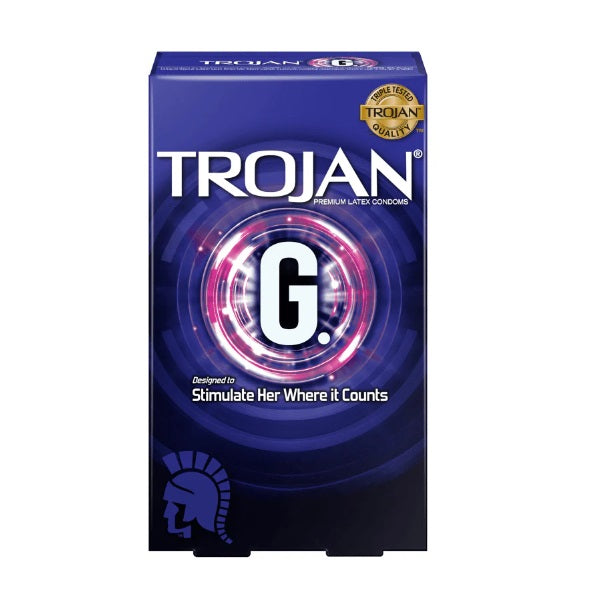 Trojan G Spot Latex Condoms 10pcs