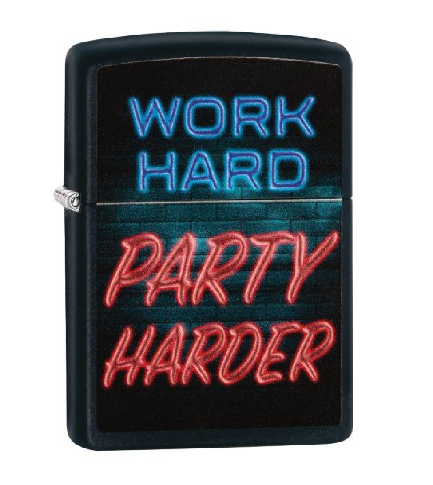Zippo 218 412248 Work Hard Design - Shams Shopping Centre Zippo  