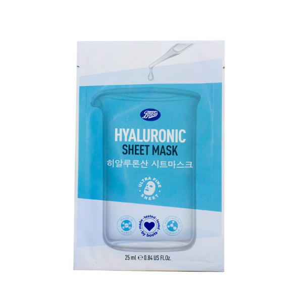 Boots Hyaluronic Sheet Mask 20ml - Shams Shopping Centre Boots  