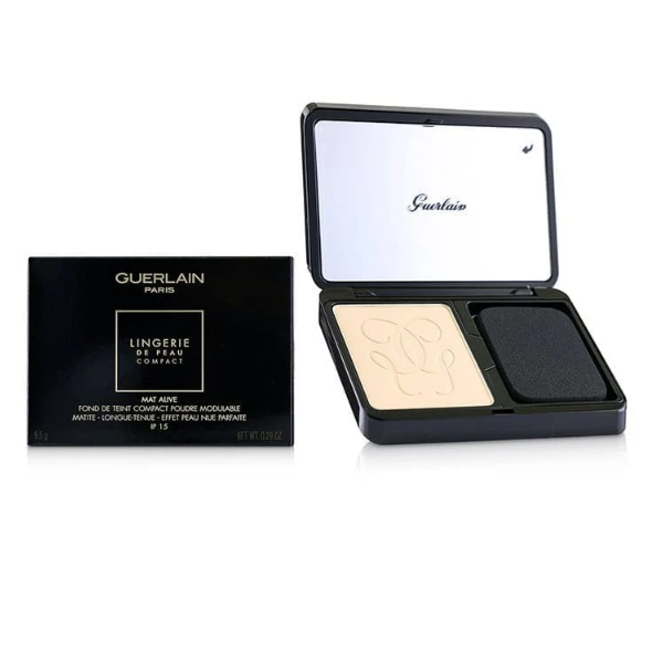 Guerlain Lingerie De Peau Mat Alive Buildable Compact Powder Foundation 01N Very Light - Shams Shopping Centre Guerlain  