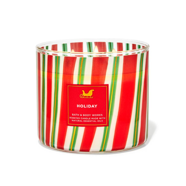 BBW Holiday 3 Wick Candle 411g - Shams Shopping Centre Bath & Body Works  