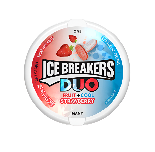 Ice Breakers Duo Fruit+Cool Strawberry Mints 42g