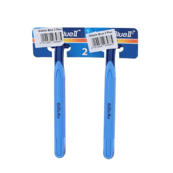 Gillette Blue-II Plus Green 2pcs - Shams Shopping Centre Gillette  