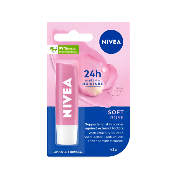 Nivea Soft Rose Lip Balm 4.8g - Shams Shopping Centre Nivea  