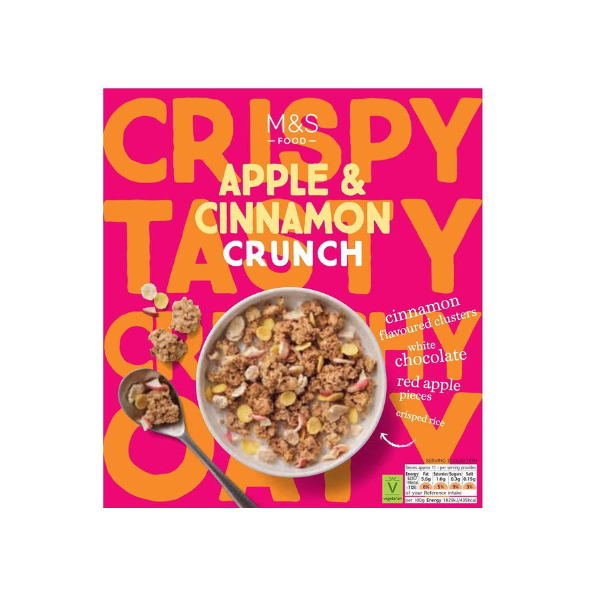 M&S Apple & Cinnamon Crunch 500g - Shams Shopping Centre Marks & Spencer  