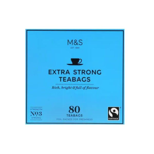 M&S extra strong teabags 250g
