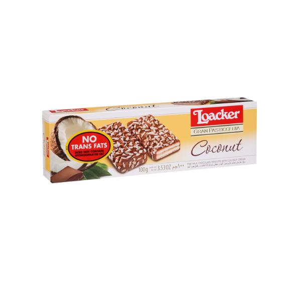Loacker Gran Pastecceria Coconut 100gm - Shams Shopping Centre Loacker  