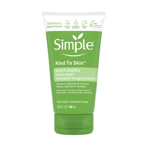 Simple Moisturizing Facial Wash 148ml (5.Oz)