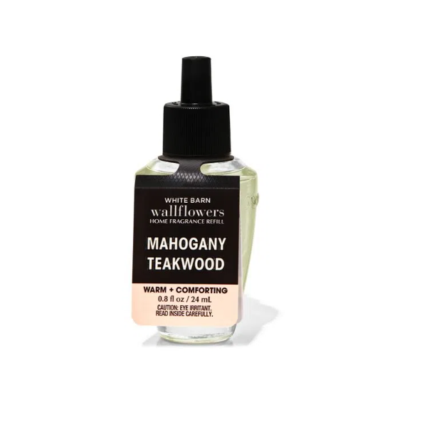 BBW Mahogany Teakwood Wallflowers Fragrance Refill 24ml - Shams Shopping Centre Bath & Body Works  