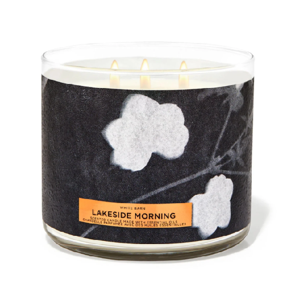 BBW White Barn Lakeside Morning Scented Candle 411g - Shams Shopping Centre Bath & Body Works  