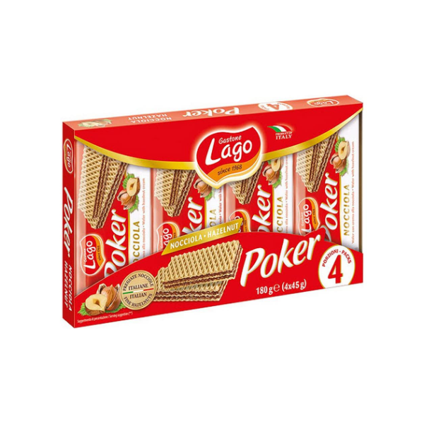 Lago Hazelnut Wafers 4p 180g - Shams Shopping Centre Lago  