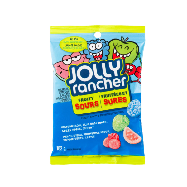 Jolly Rancher Fruity Sour Chewy Candy 182g