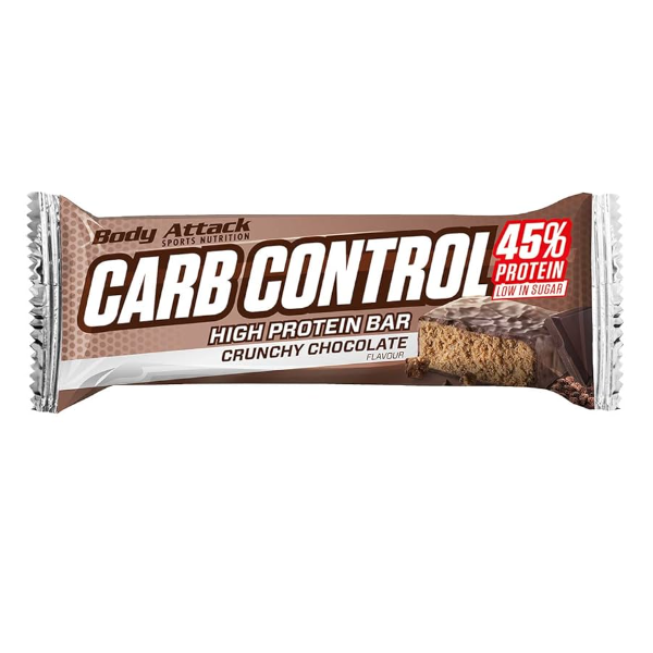 Body Attack Carb Control Protein Bar Crunchy Chocolate 100g - Shams Shopping Centre Body Attack  