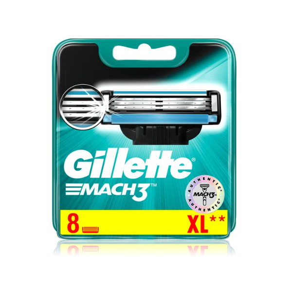 Gillette Mach3 XL Blades Cart 8pcs - Shams Shopping Centre Gillette  