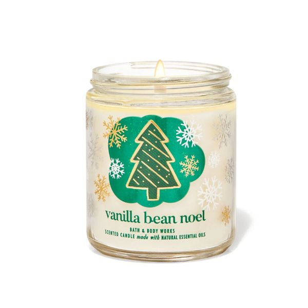 BBW Vanilla Bean Noel 1 Wick Scented Candle 198g