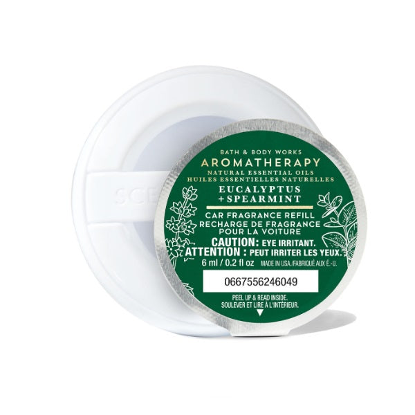 BBW Aromatherapy Eucalyptus +Spearmint Car Fragrance Refill 6ml - Shams Shopping Centre Bath & Body Works  