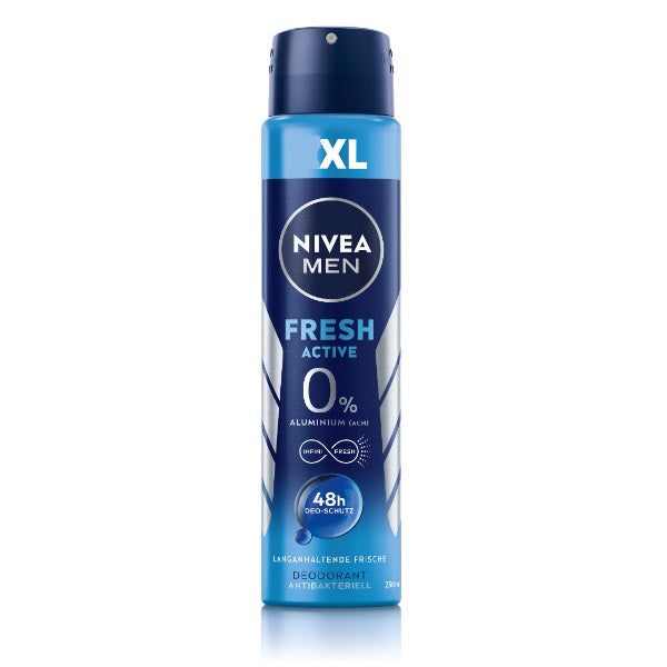 Nivea Men Fresh Active 0% Body Spray 200ml - Shams Shopping Centre Nivea  