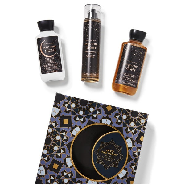 BBW Into The Night Black Large Gift Set - Shams Shopping Centre Bath & Body Works  