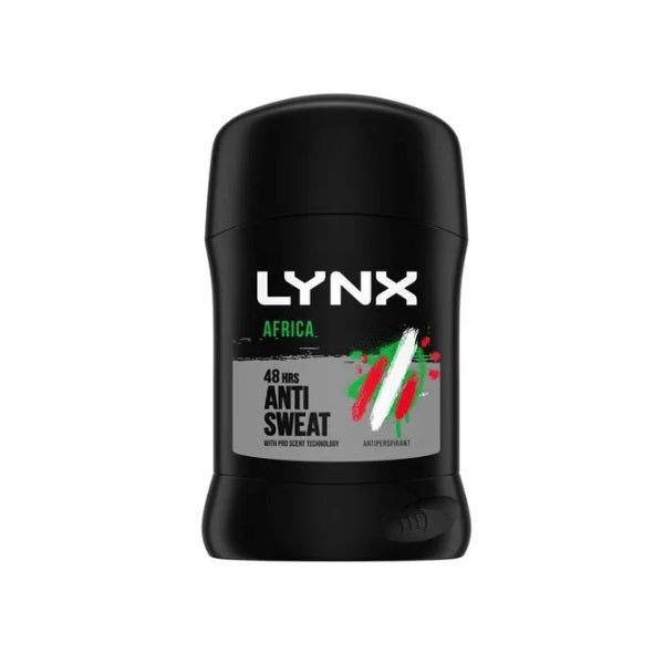LYNX Africa Anti Sweat Deo Stick 50ml - Shams Shopping Centre Lynx  