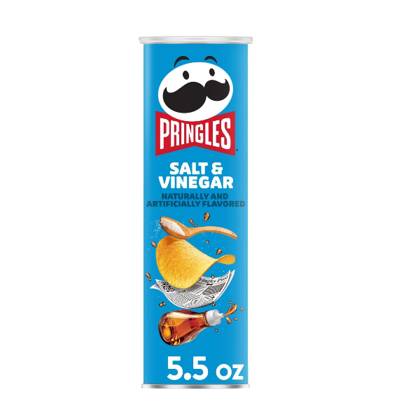 Pringles Salt & Vinegar Flavored Chips 158g - Shams Shopping Centre Pringles  