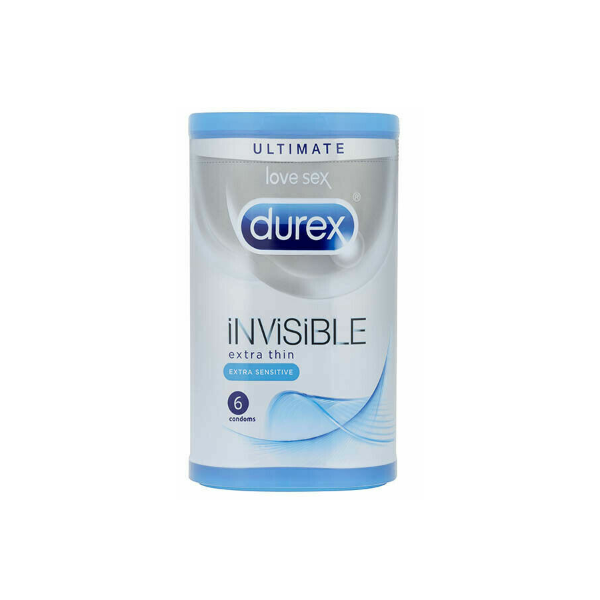 Durex Invisible Extra Thin 6 Condoms - Shams Shopping Centre Durex  