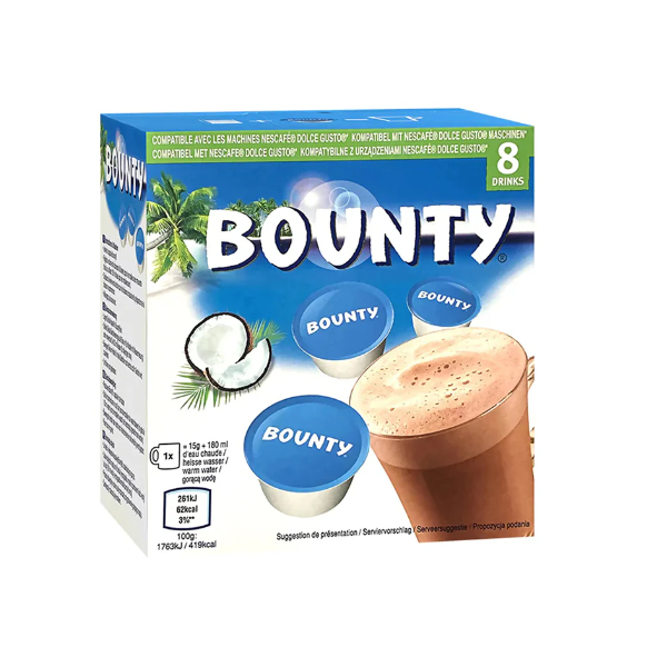 Bounty Hot Chocolate Pods 120g