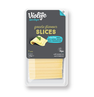 Violife Cream Gouda Flavour Slices 140g - Shams Shopping Centre Violife  