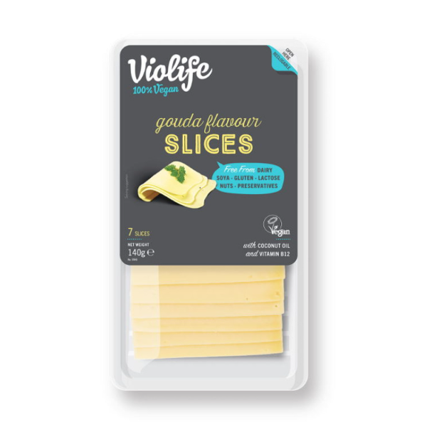 Violife Cream Gouda Flavour Slices 140g - Shams Shopping Centre Violife  