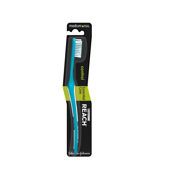 Reach Control Essential Care Medium Toothbrush - Shams Shopping Centre Reach Microbiome  