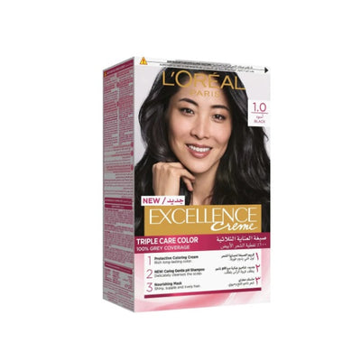 Loreal Excellence Creme Black 1 - Shams Shopping Centre Loreal  