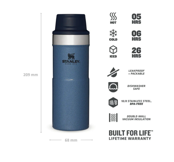 Stanley Classic Trigger Action Travel Mug .35L 10-09848-051 - Shams Shopping Centre Stanley  