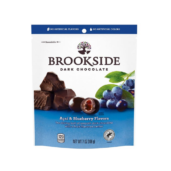 Brookside Dark Chocolate Acai & Blueberry Flv Pouch 198g