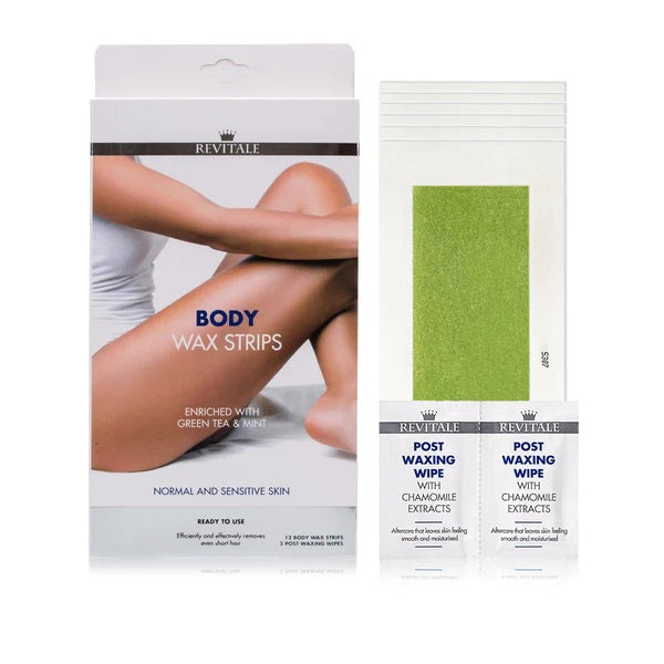 Revital Green Tea & Mint Body Wax Strips - Shams Shopping Centre Revital  