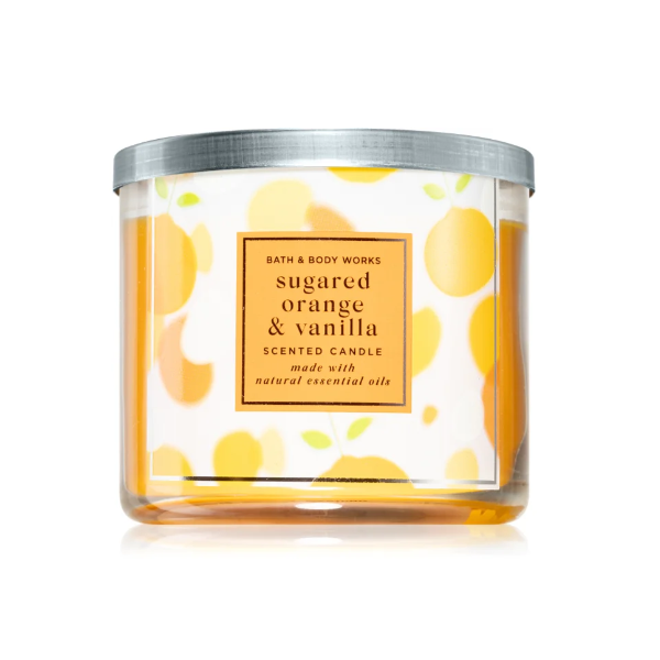 BBW Sugared Orange & Vanilla 3 Wick Scented Candle 411g - Shams Shopping Centre Bath & Body Works  