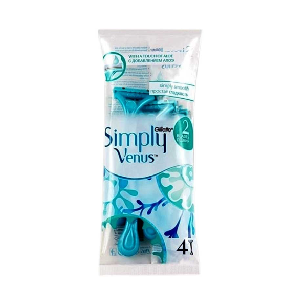 Gillette Simply Smooth Venus Razor Pouch 4pcs - Shams Shopping Centre Gillette  