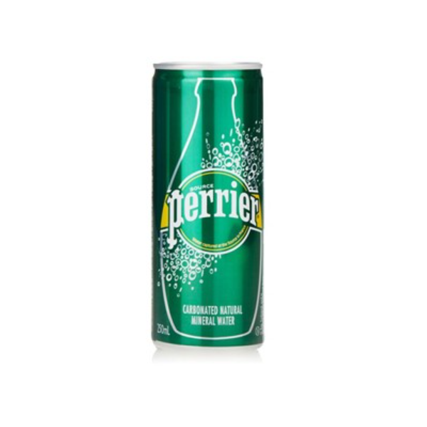 Perrier Green Sparkling Natural Mineral Water 250ml