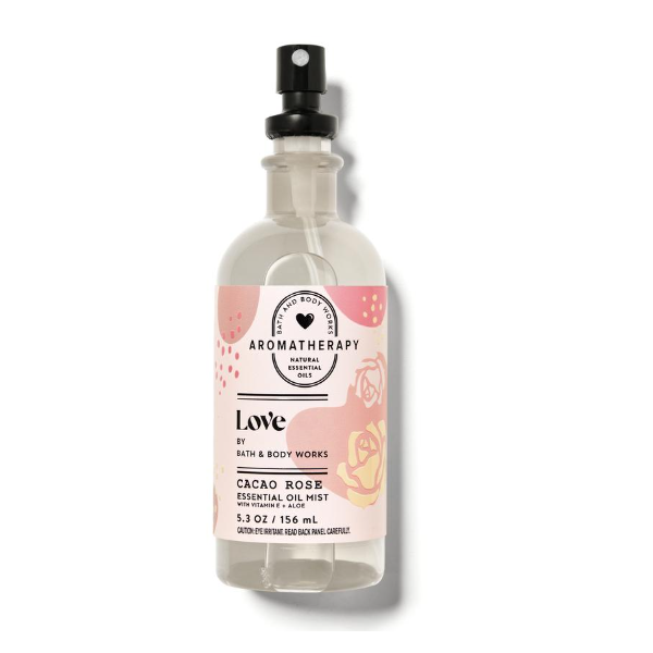 BBW Aromatherapy Love Cacao Rose Essential Oil Mist 156ml - Shams Shopping Centre Bath & Body Works  