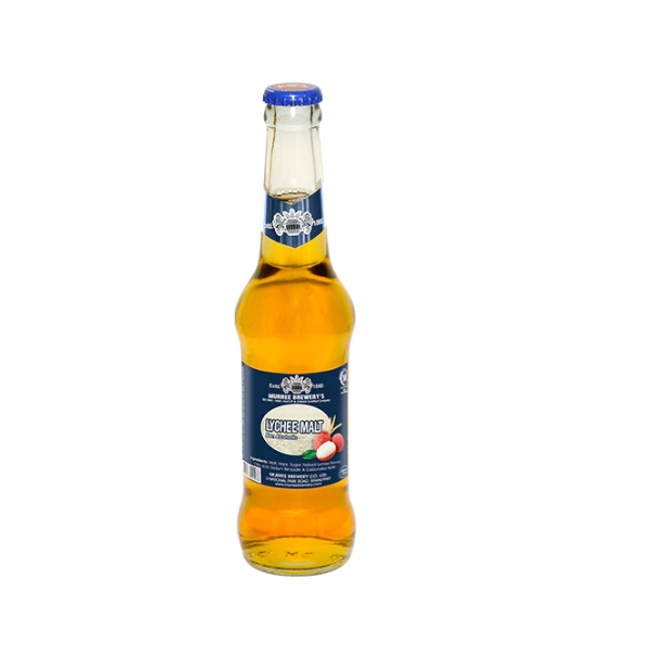 Murree Brewery Lychee Malt Bottle 300ml - Shams Shopping Centre Murree Brewerys  