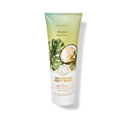 BBW Waikiki Beach Coconut Moisturising Body Wash 295ml - Shams Shopping Centre Bath & Body Works  